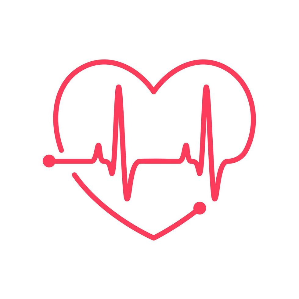 cuore ritmo grafico controllo il tuo battito cardiaco per diagnosi vettore