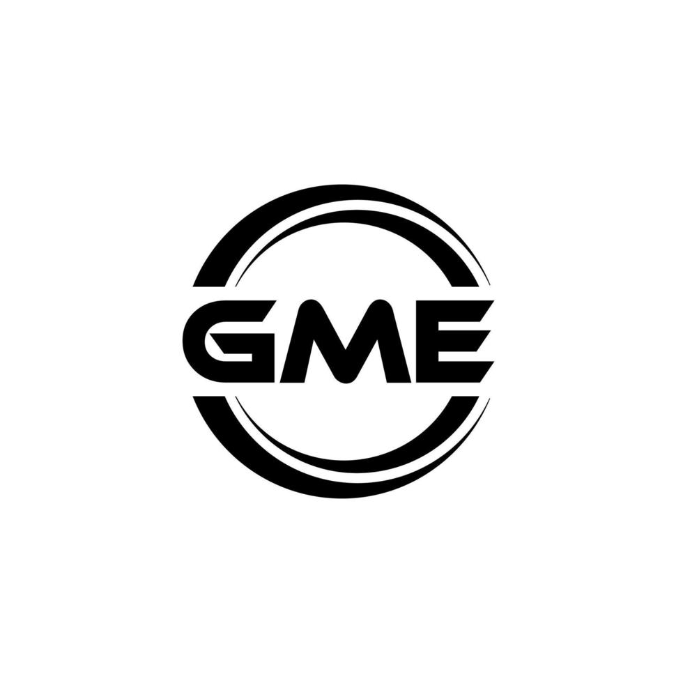 gme lettera logo design nel illustrazione. vettore logo, calligrafia disegni per logo, manifesto, invito, eccetera.