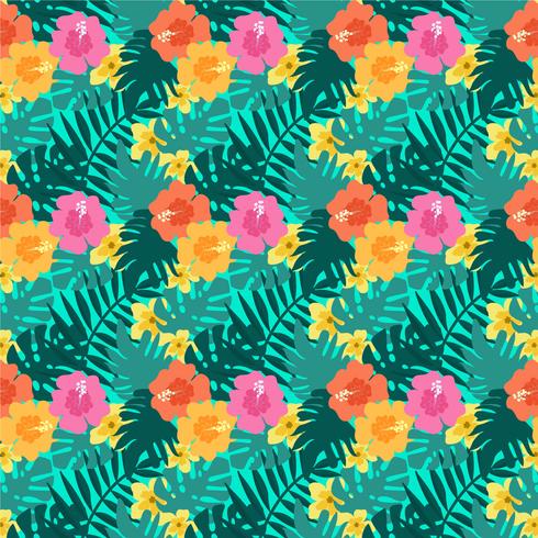 Vector Tropical Seamless Pattern