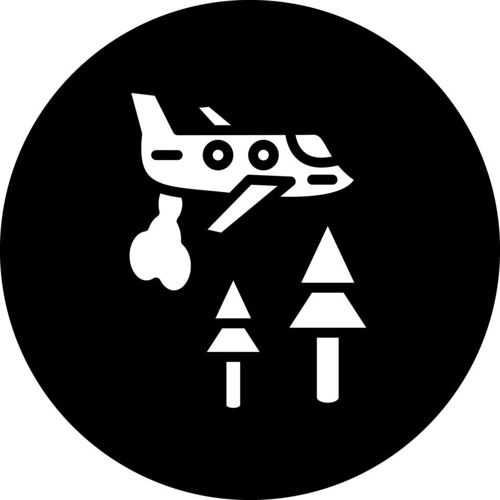 pompiere aereo vettore icona design