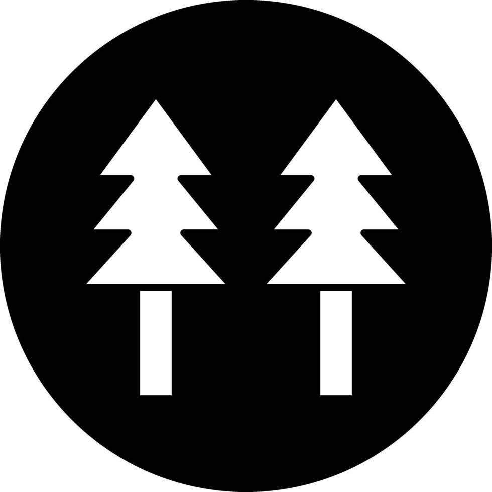 pino albero vettore icona design