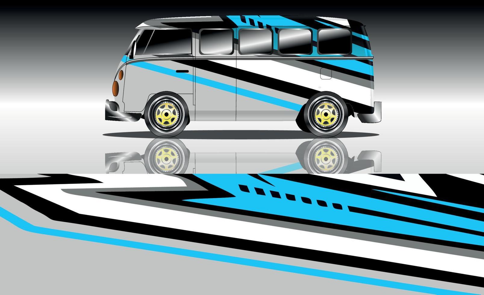 auto impacchi furgone vettore illustrazione design