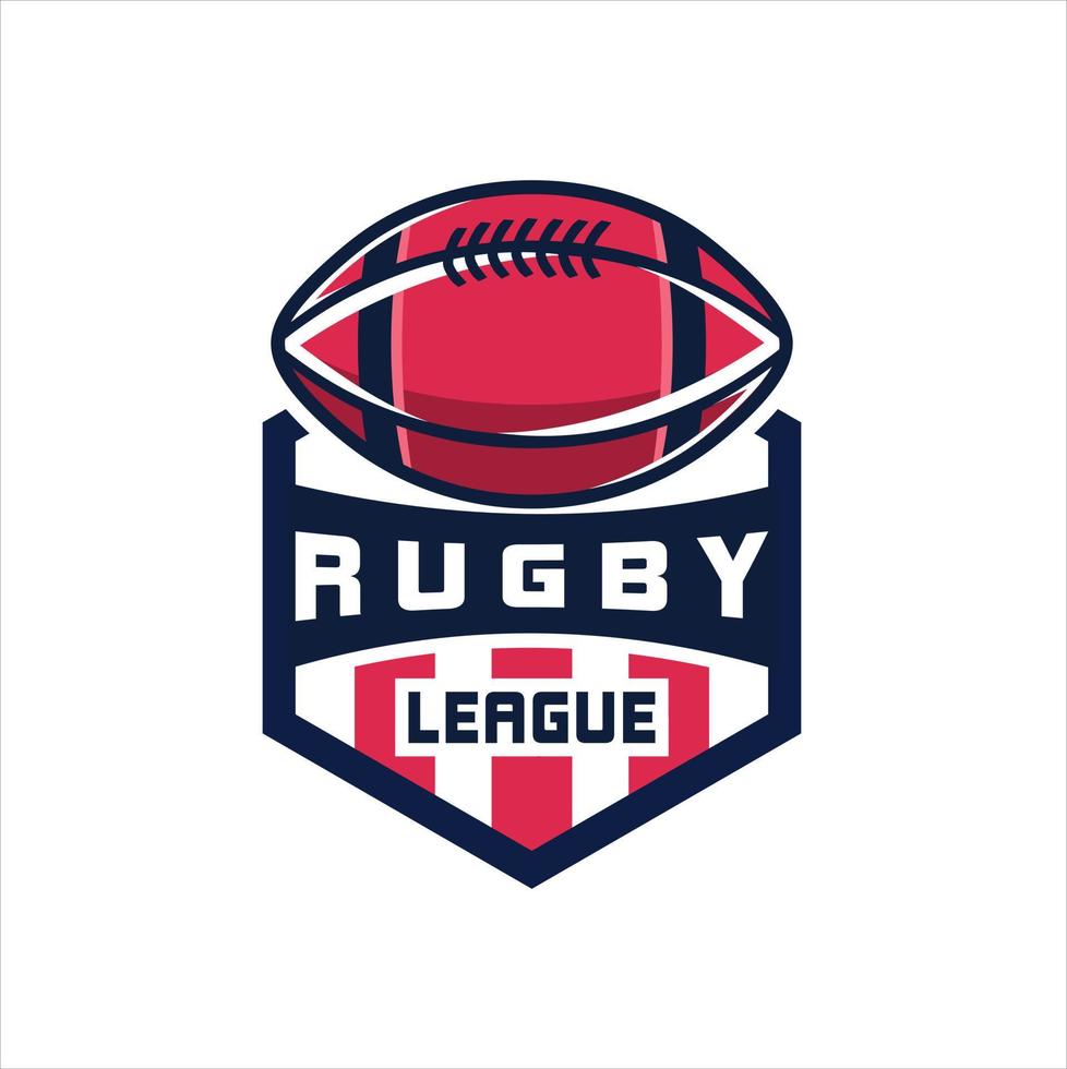 Rugby logo, americano logo sport vettore