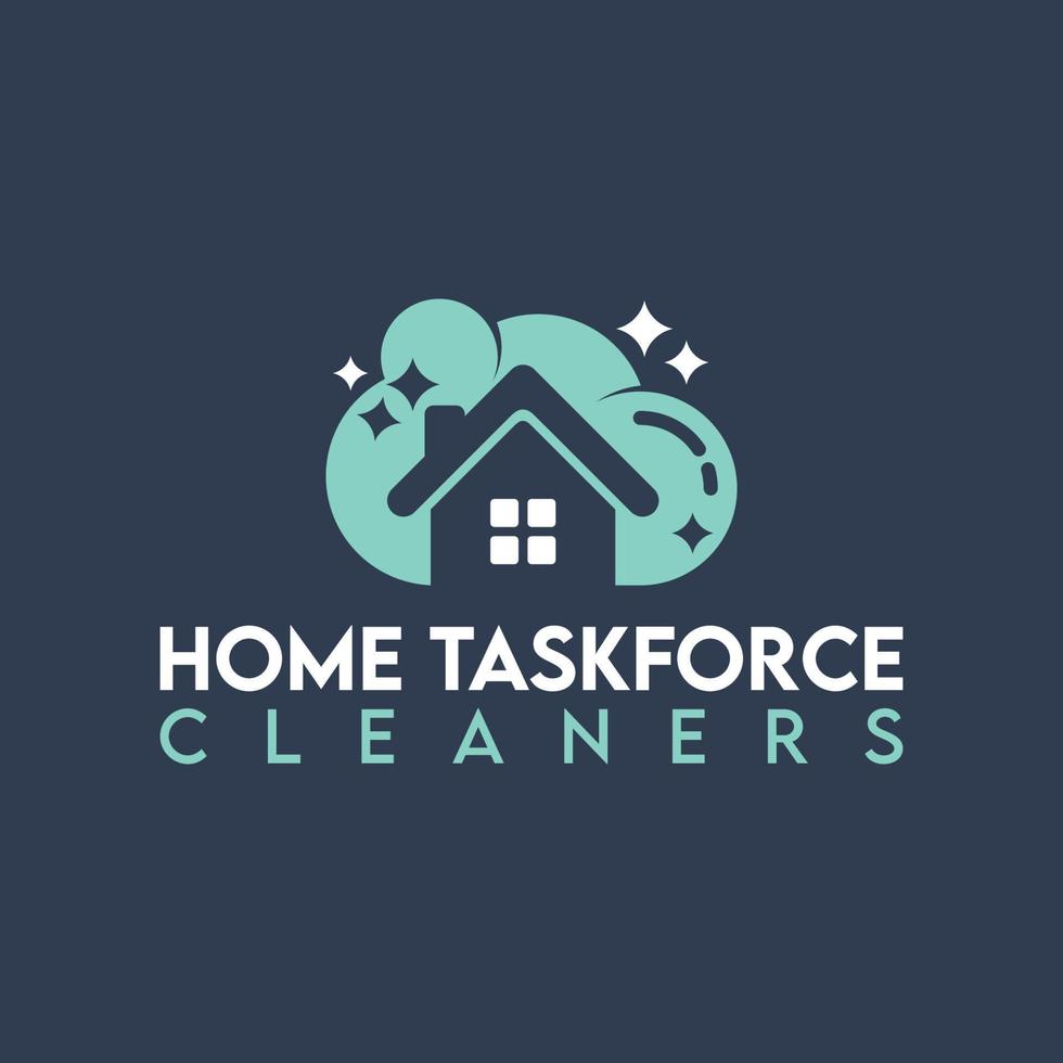 casa task force addetti alle pulizie Vintage ▾ logo vettore