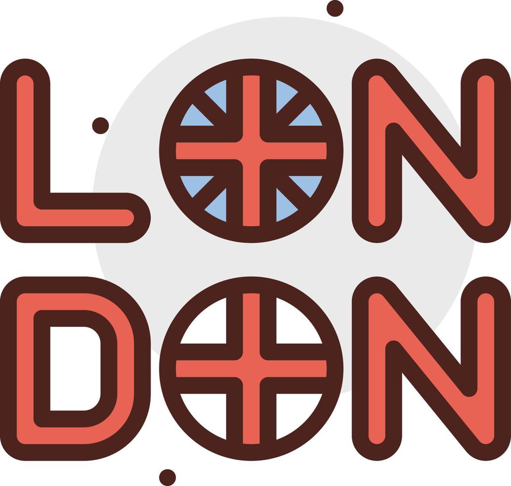 Londra bandiera illustrazione vettore