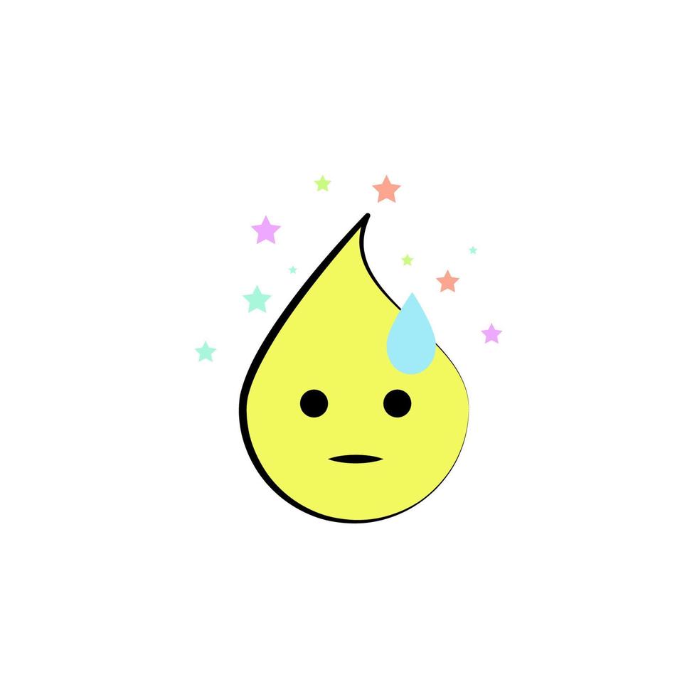 emoji imbarazzato vettore icona illustrazione