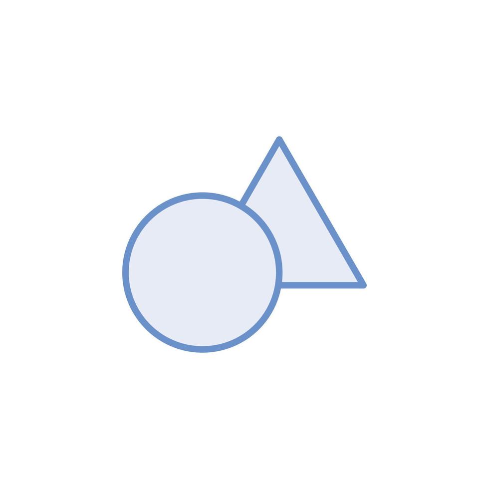 cerchio triangolo icona vettore per sito web, ui essenziale, simbolo, presentazione