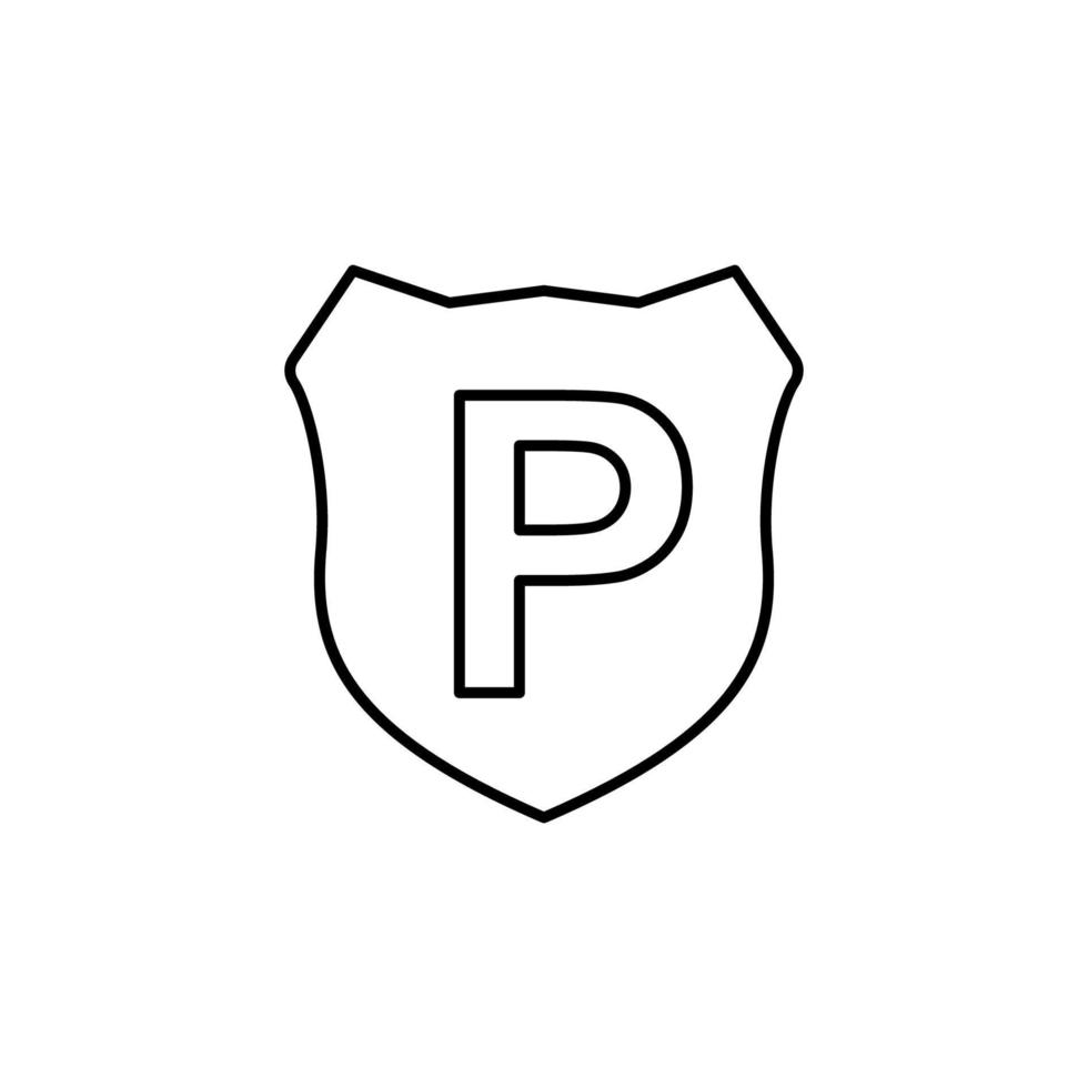 polizia cartello vettore icona illustrazione