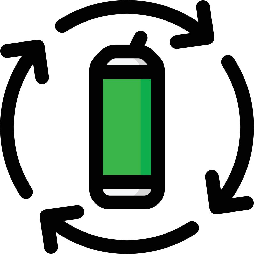 può metallo riciclare raccolta differenziata illustrazione vettore