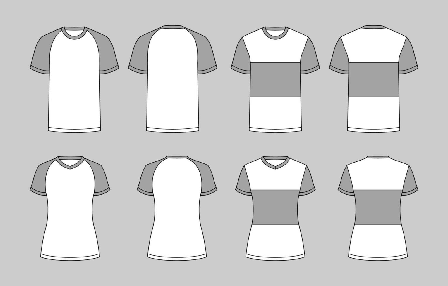 uomini e donne schema bianca maglietta modello vettore