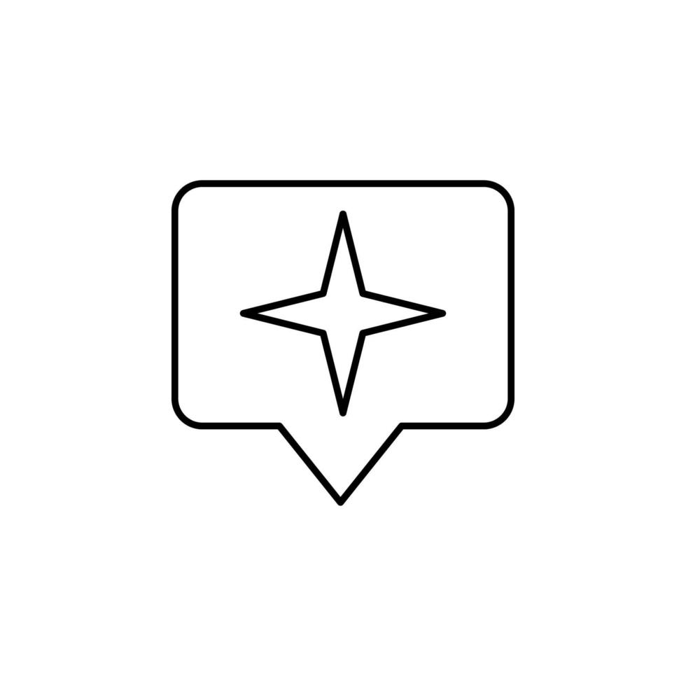 stella cartello vettore icona illustrazione