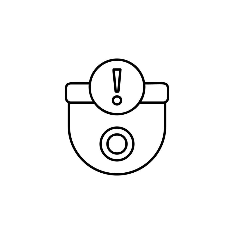sorveglianza telecamera cartello vettore icona illustrazione