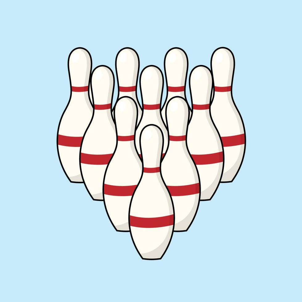 perno bowling il illustrazione vettore