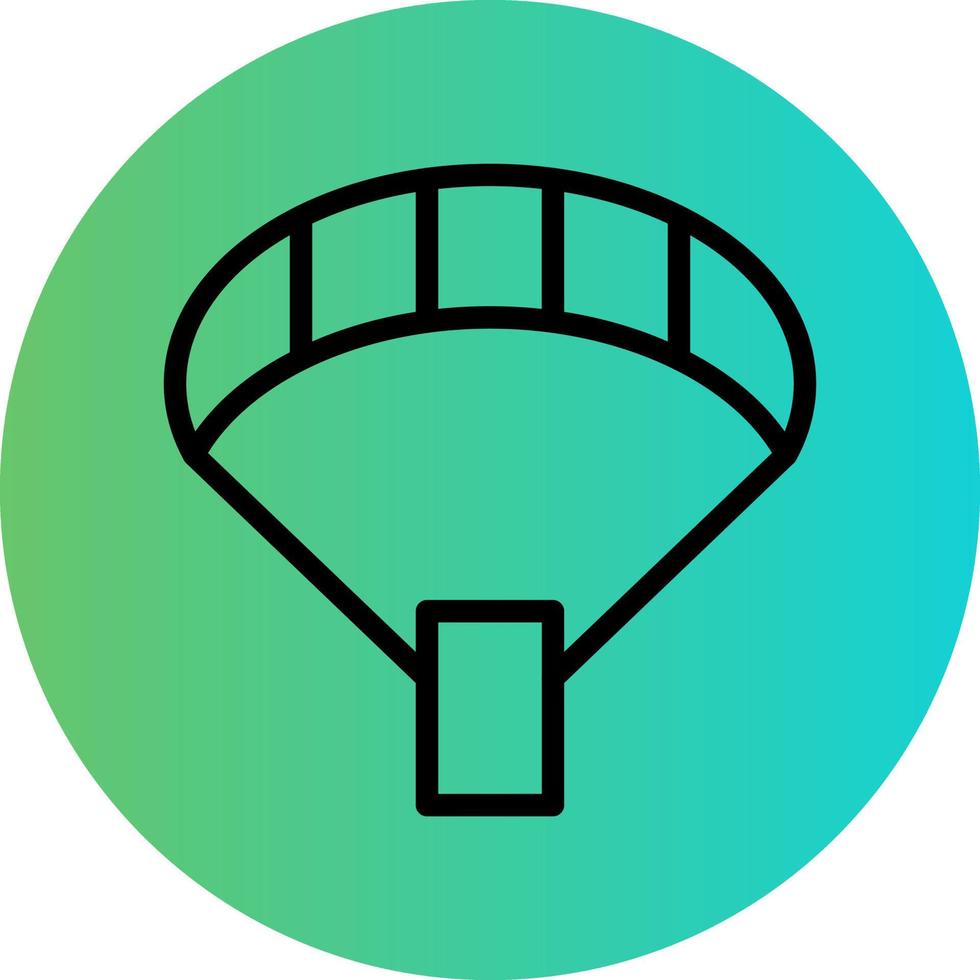 paracadute vettore icona design
