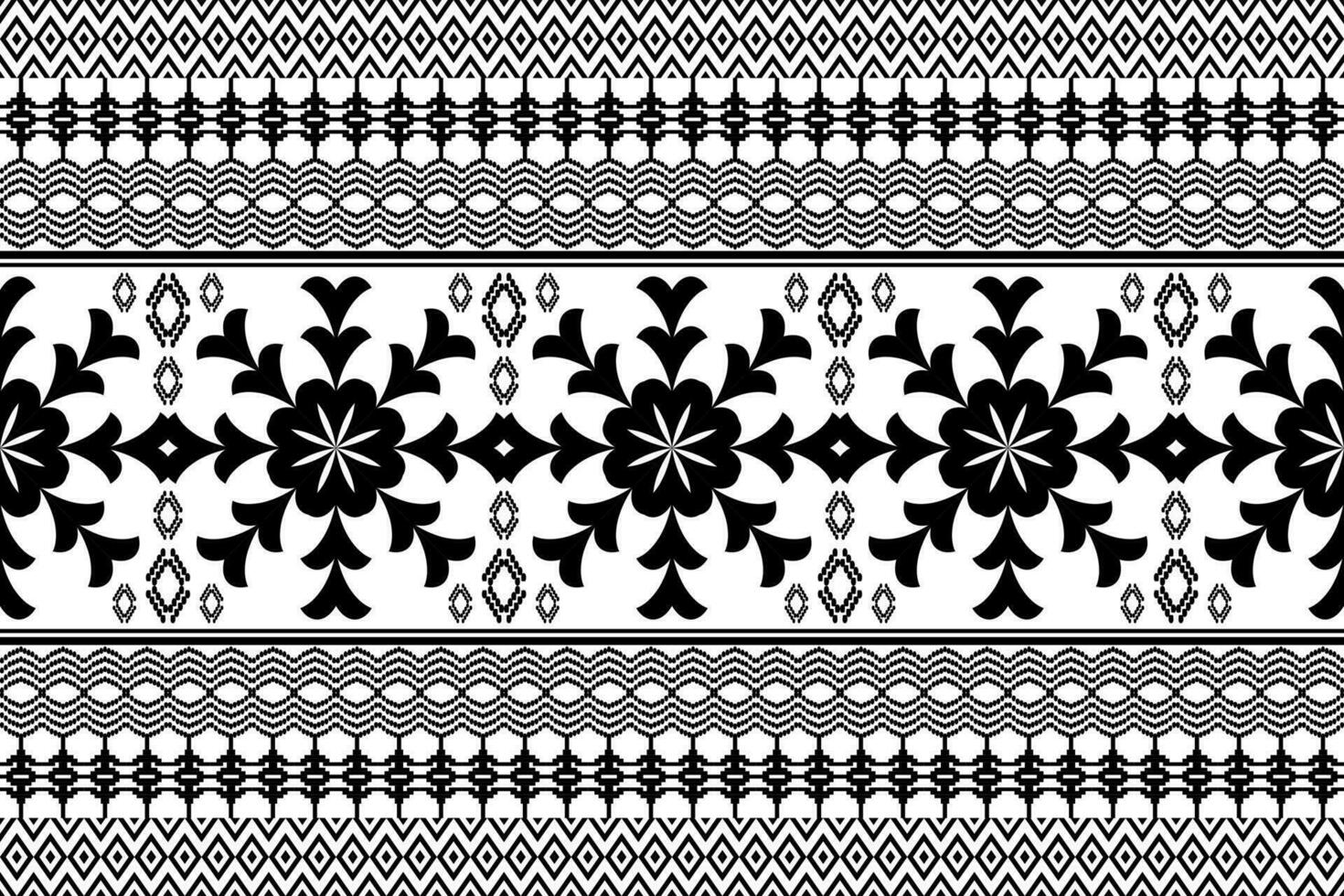 geometrico etnico orientale tradizionale arte modello.nero e bianca tono.figura tribale ricamo stile.design per etnico sfondo,carta da parati,abbigliamento,avvolgimento,tessuto,elemento,pareo,vettore illustrazione vettore
