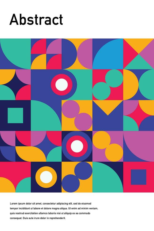 geometrico manifesto design elemento mezzitoni grafico colorato forme linea vettore forme astratto murale sfondo