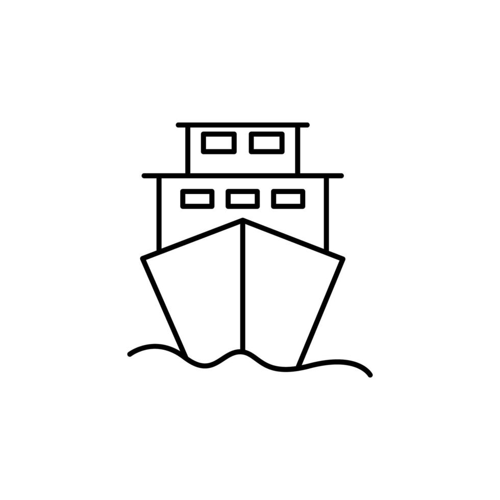 nave vettore icona illustrazione