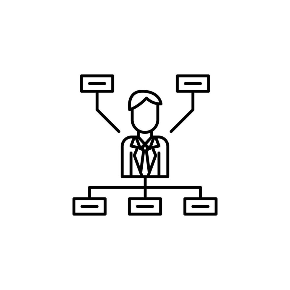 aziendale e attività commerciale, grafico, Rete, organizzazione, pianificazione squadra vettore icona illustrazione