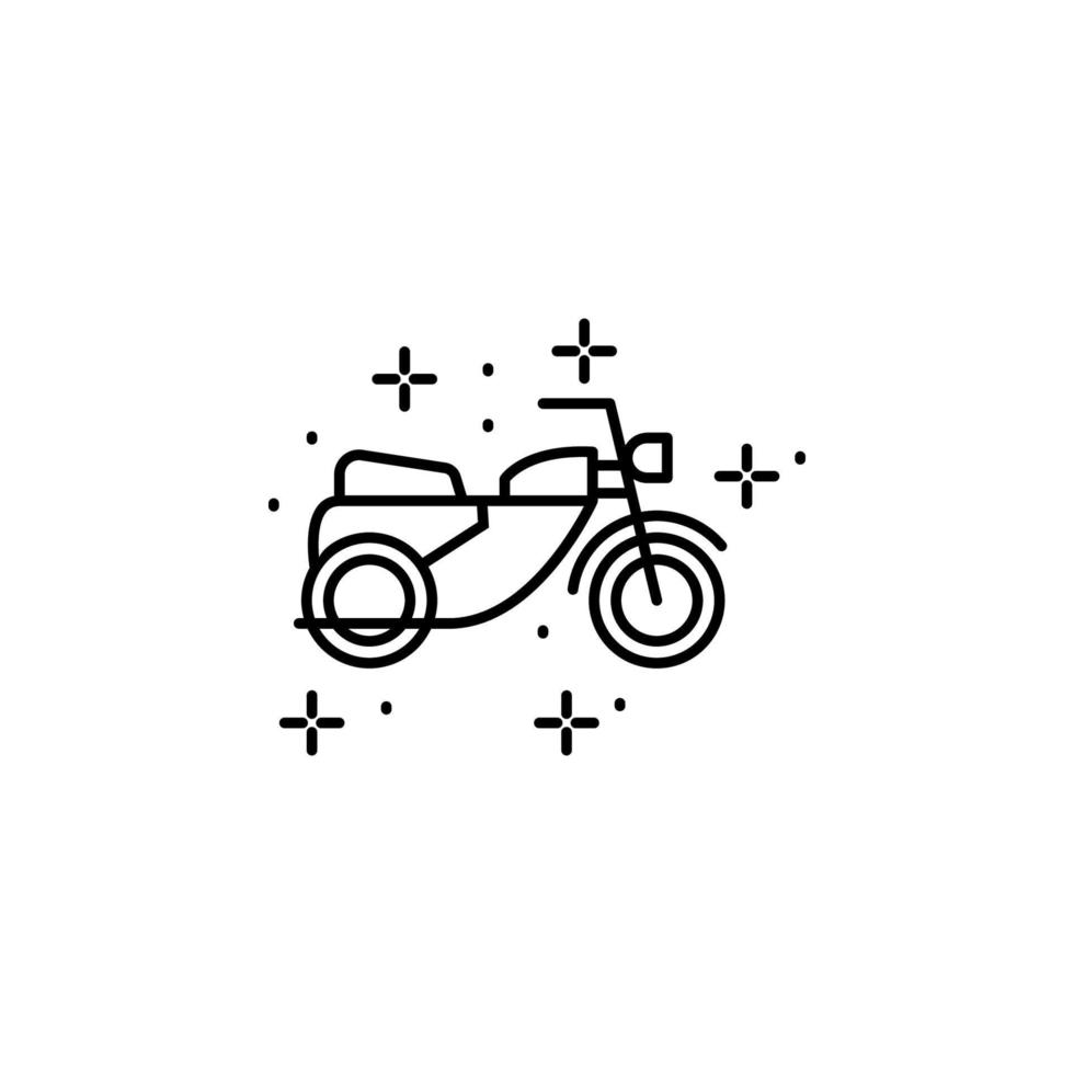 motocicletta trasporto vettore icona illustrazione