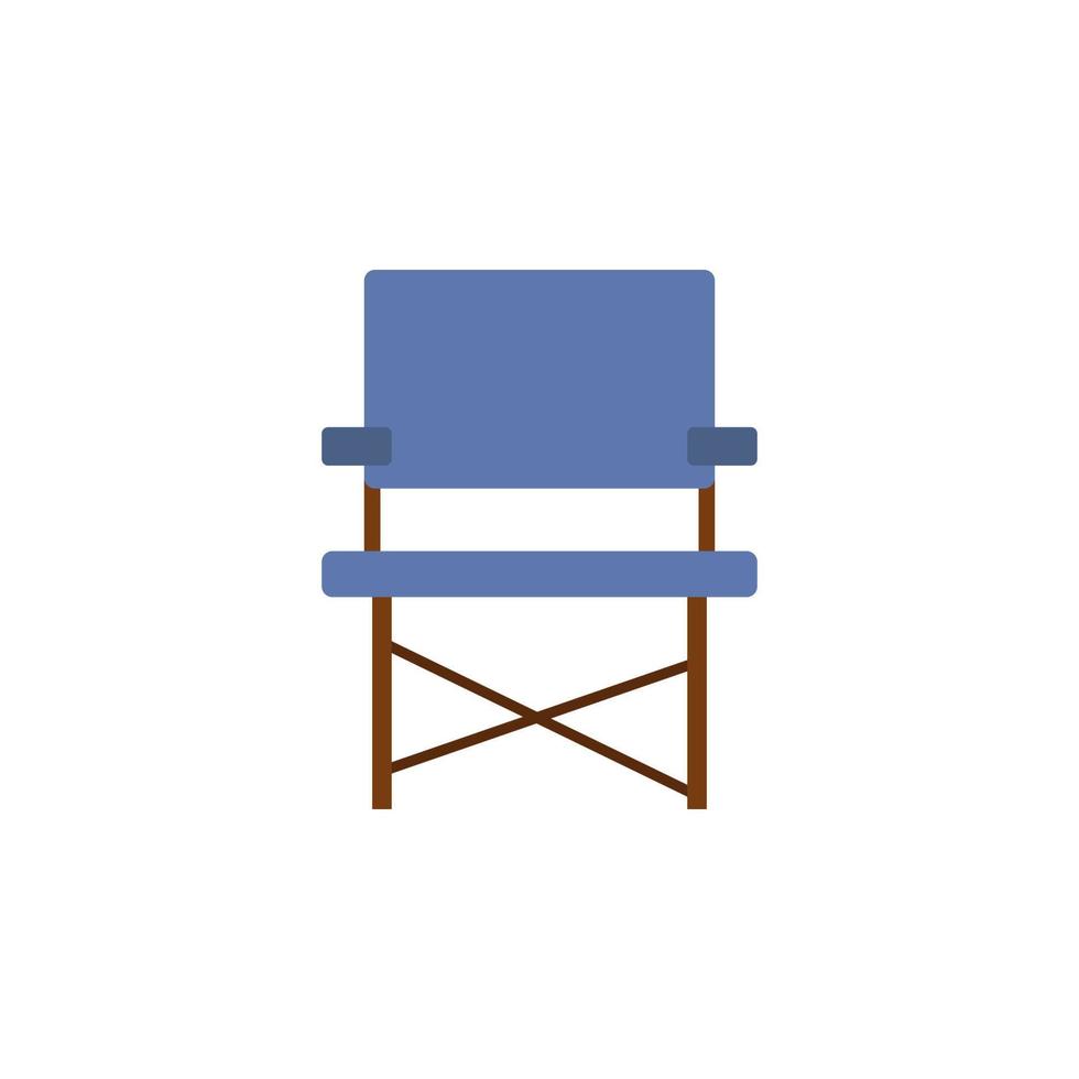 campo sedia colorato vettore icona illustrazione