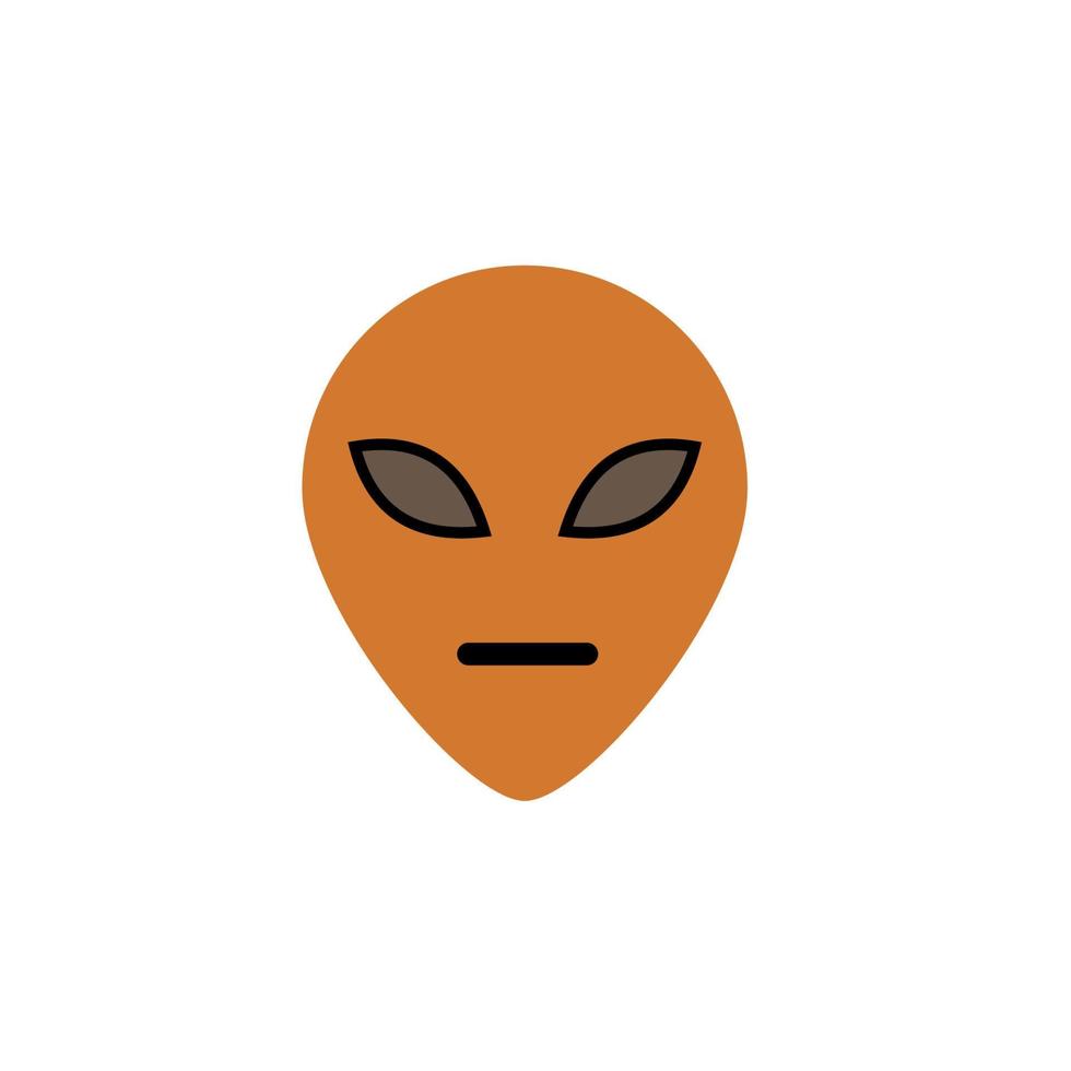 alieno colorato vettore icona illustrazione