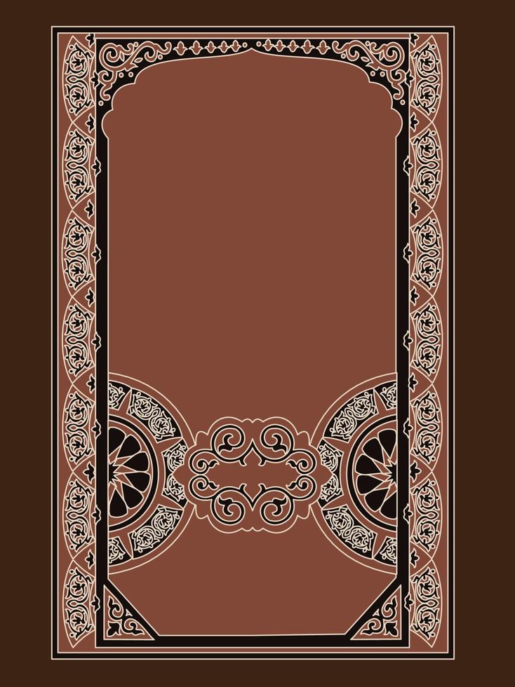 islamico libro copertina design al Corano vettore