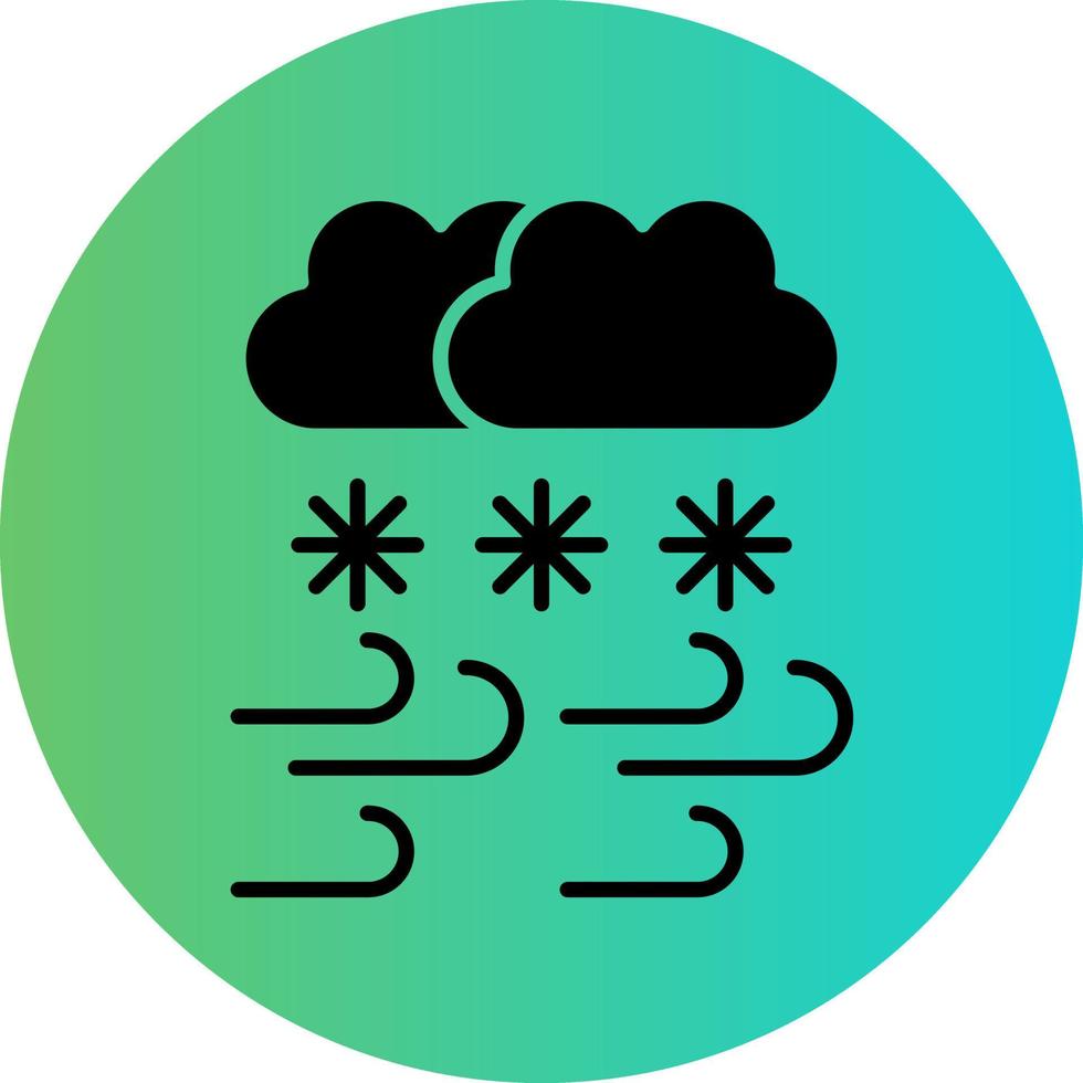 tempesta di neve vettore icona design