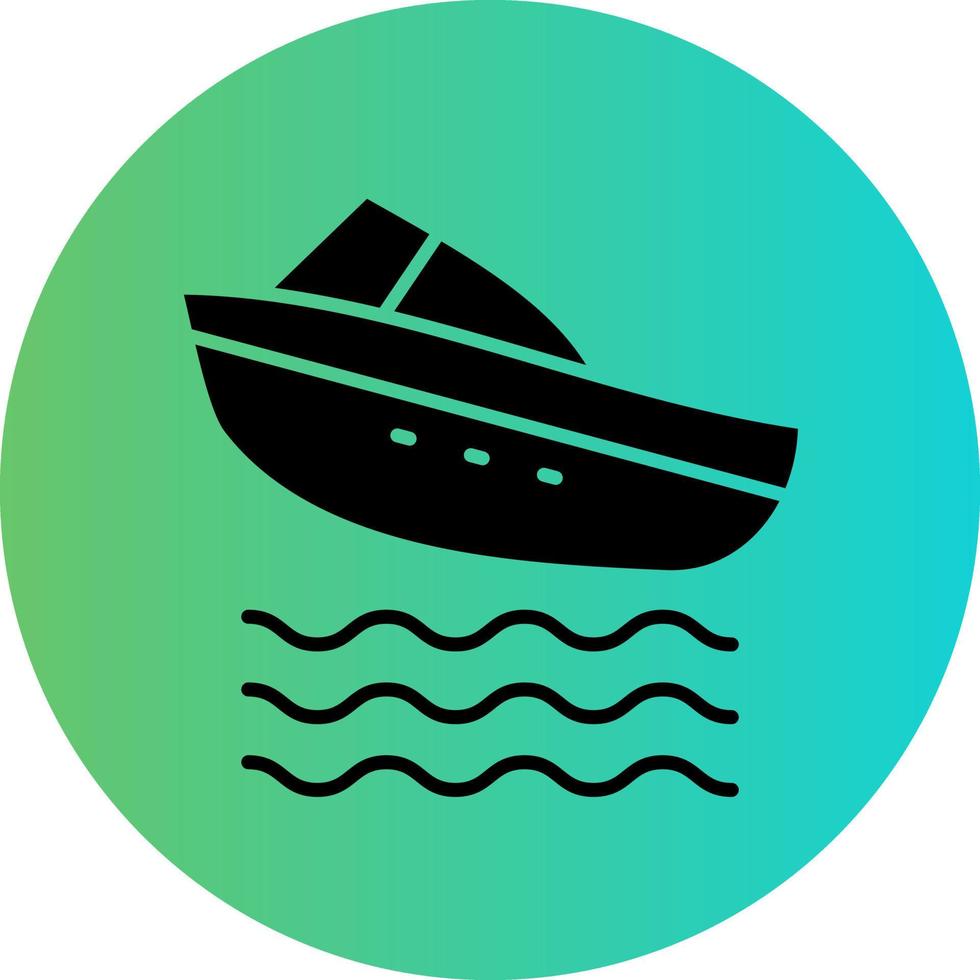 velocità barca vettore icona design