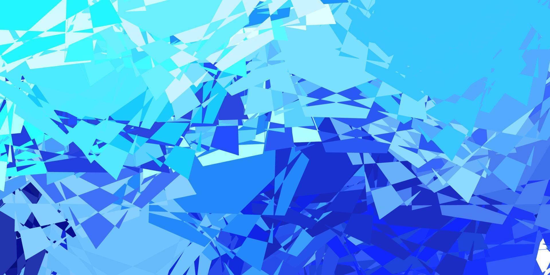 texture vettoriale blu chiaro con triangoli casuali.