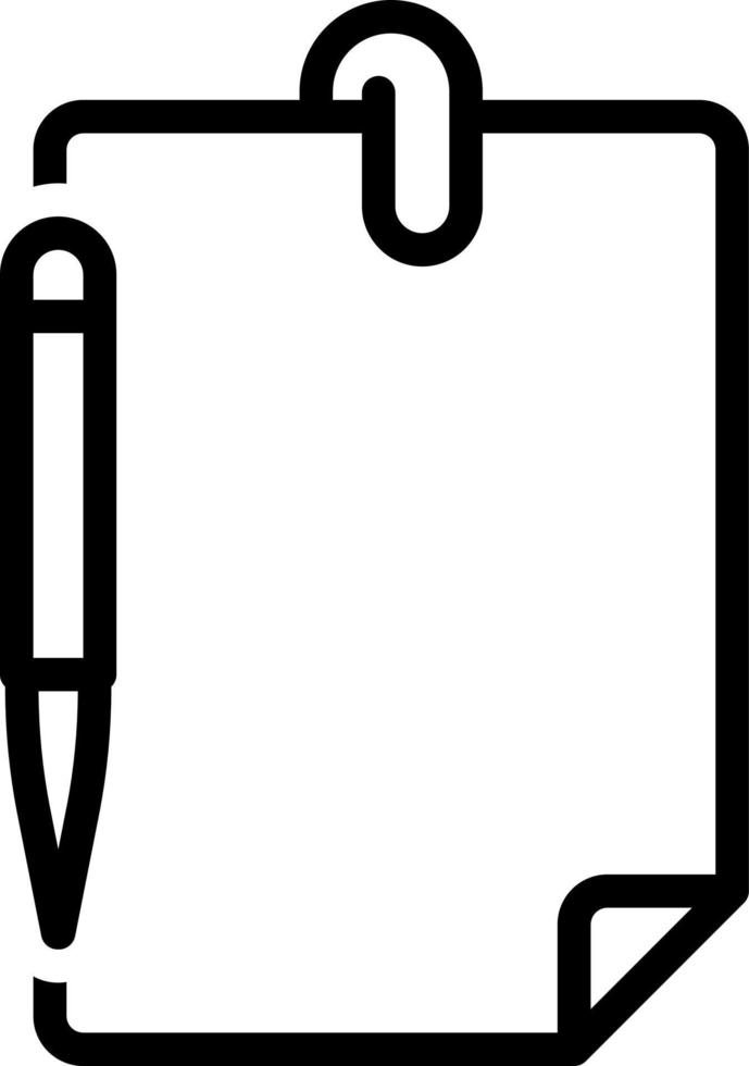 icona della linea per la carta vettore