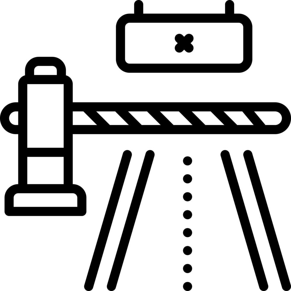 icona della linea per la barriera vettore