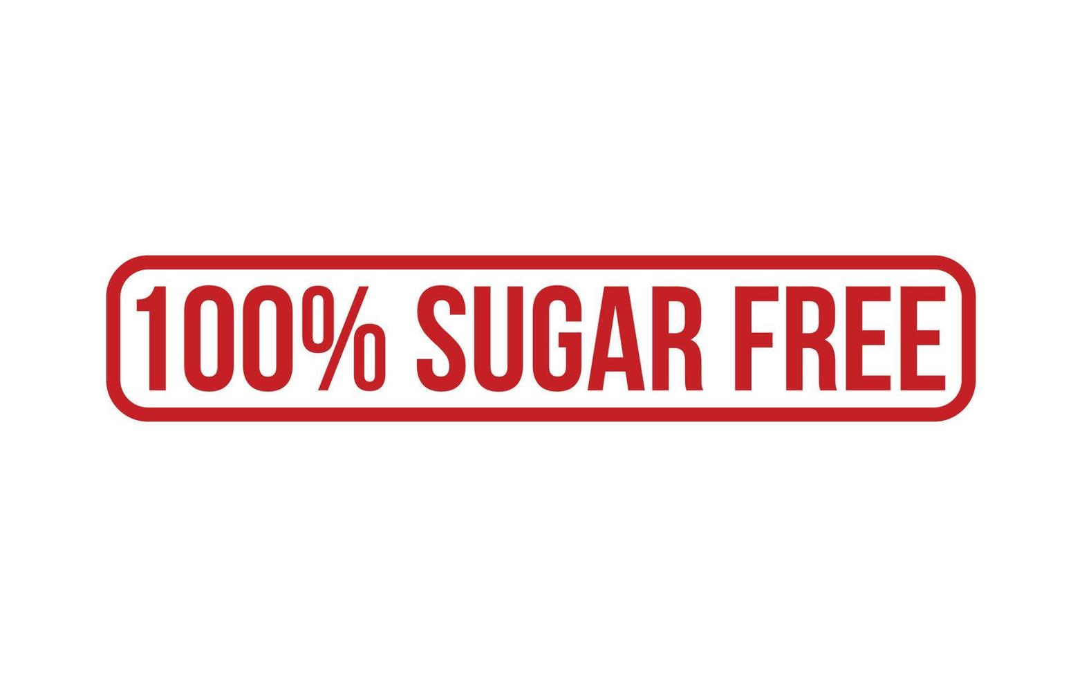 100 per cento zucchero gratuito gomma da cancellare francobollo foca vettore