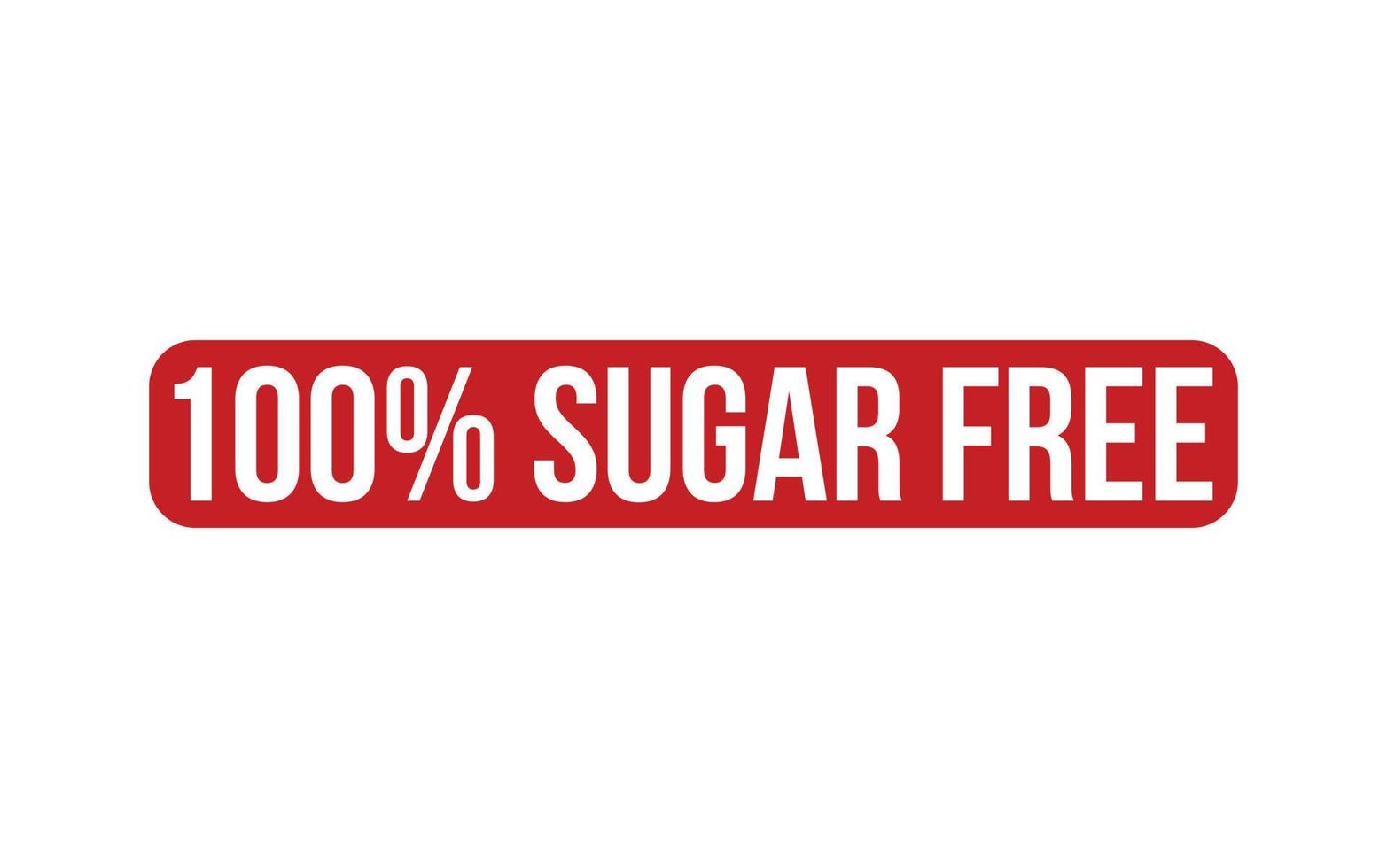 100 per cento zucchero gratuito gomma da cancellare francobollo foca vettore