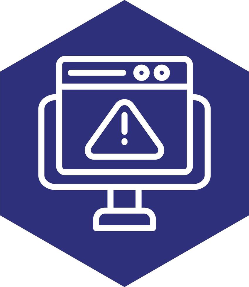 sito web errore vettore icona design