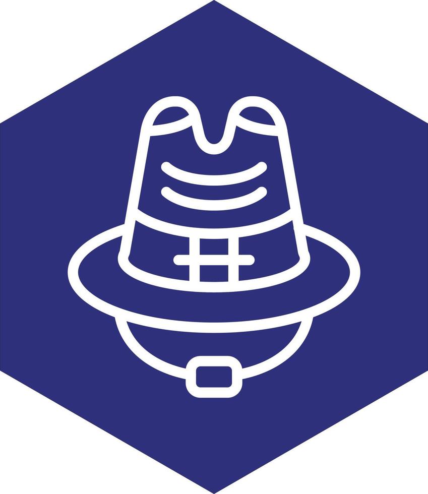 cowboy cappello vettore icona design