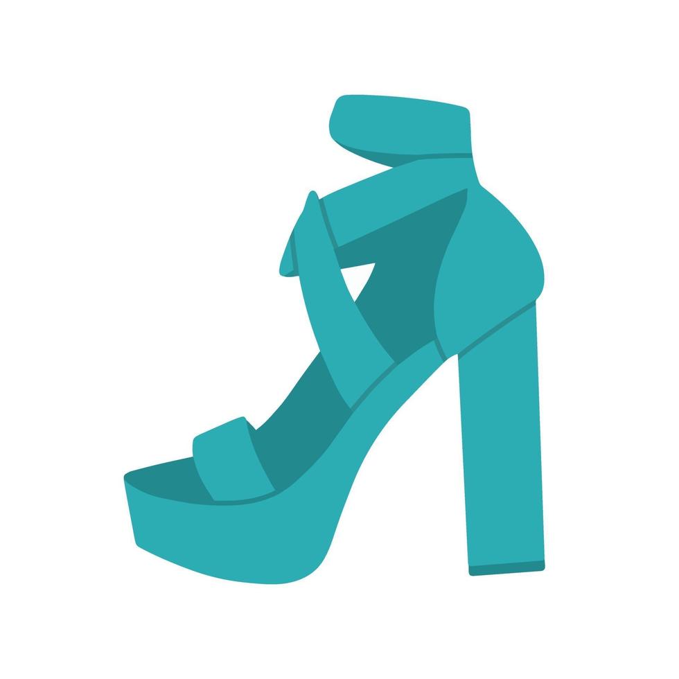 scarpe col tacco alto da donna alla moda. sandali eleganti. illustrazione vettoriale