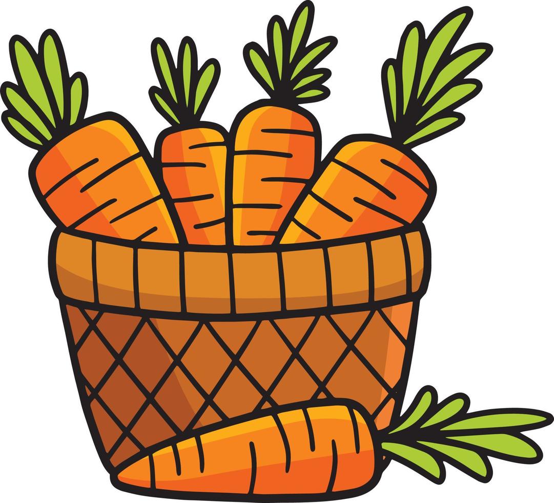 carote cartone animato colorato clipart illustrazione vettore