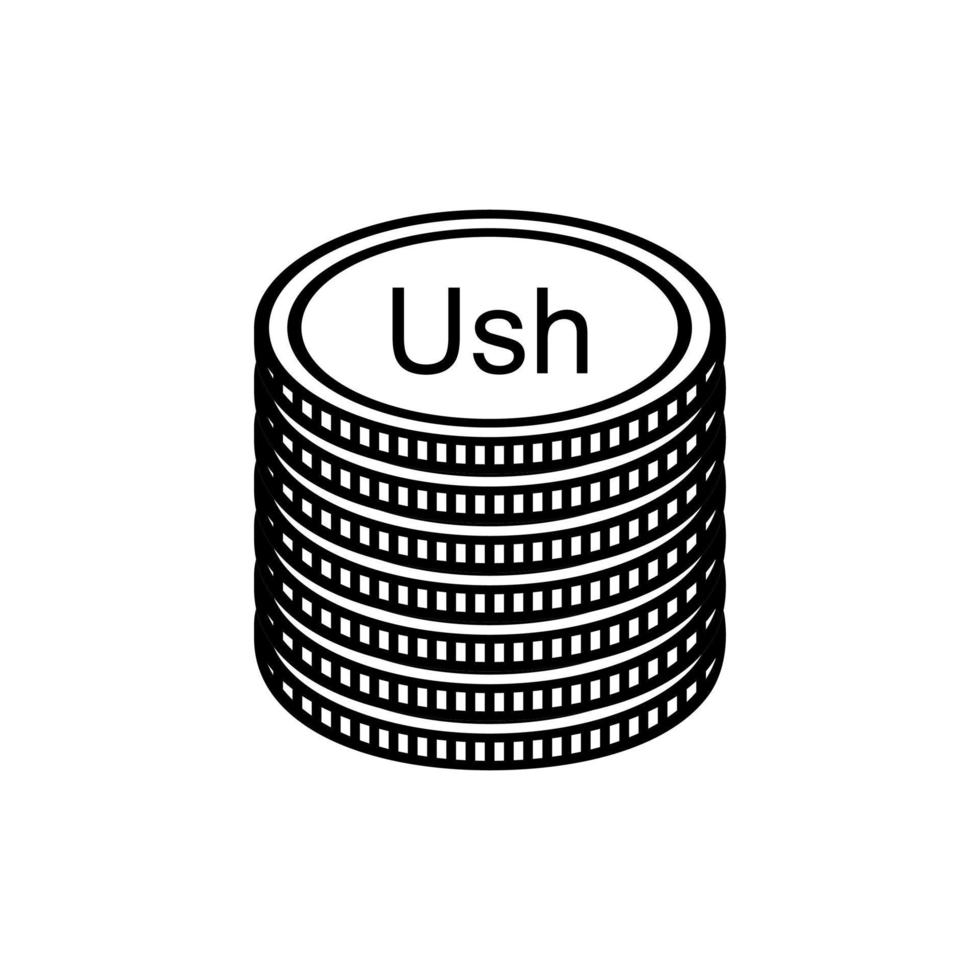 Uganda moneta simbolo, ugandese scellino icona, ugx cartello. vettore illustrazione