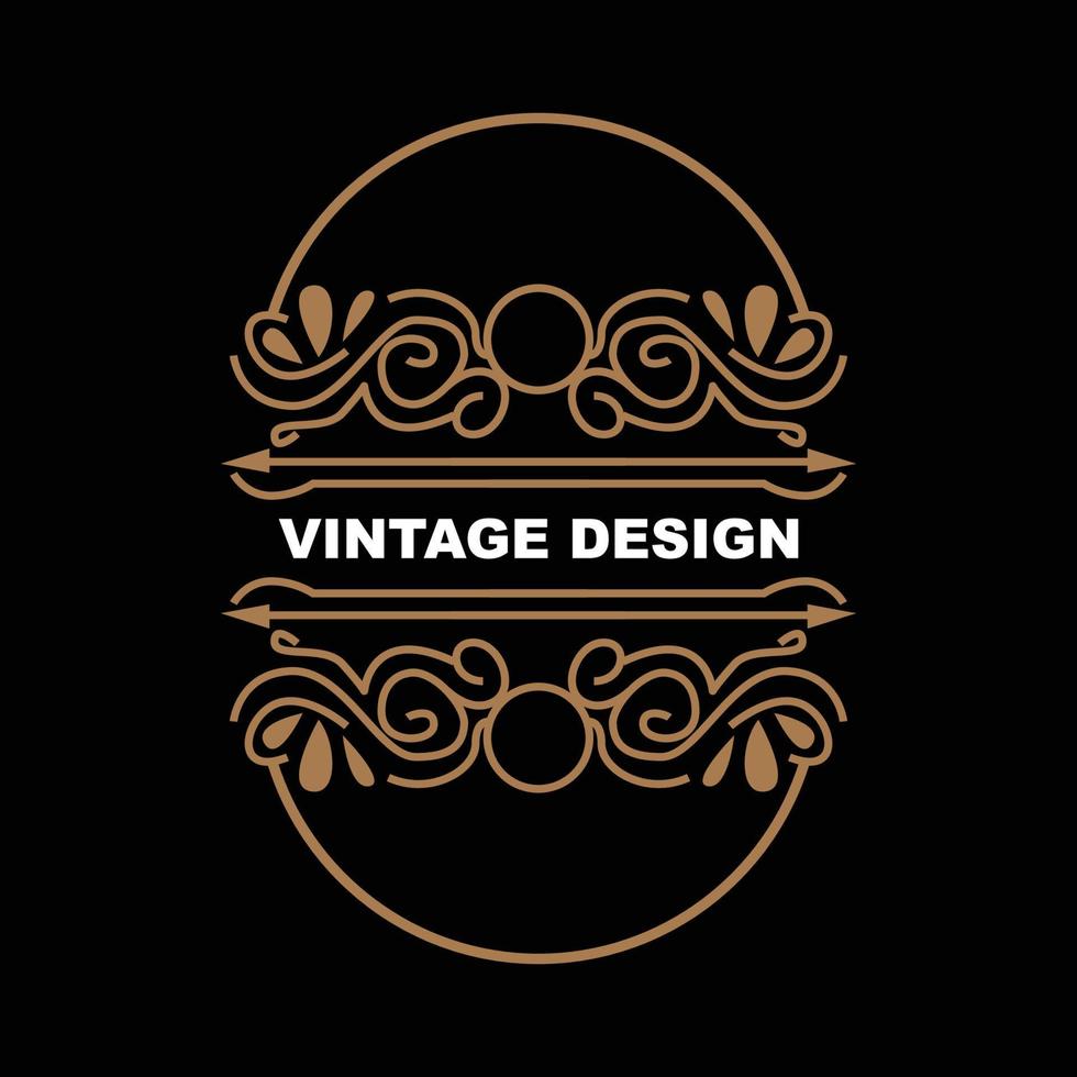 retrò Vintage ▾ disegno, lussuoso minimalista vettore ornamento logo, con mandala e batik stile, Prodotto marca illustrazione, invito, striscione, moda