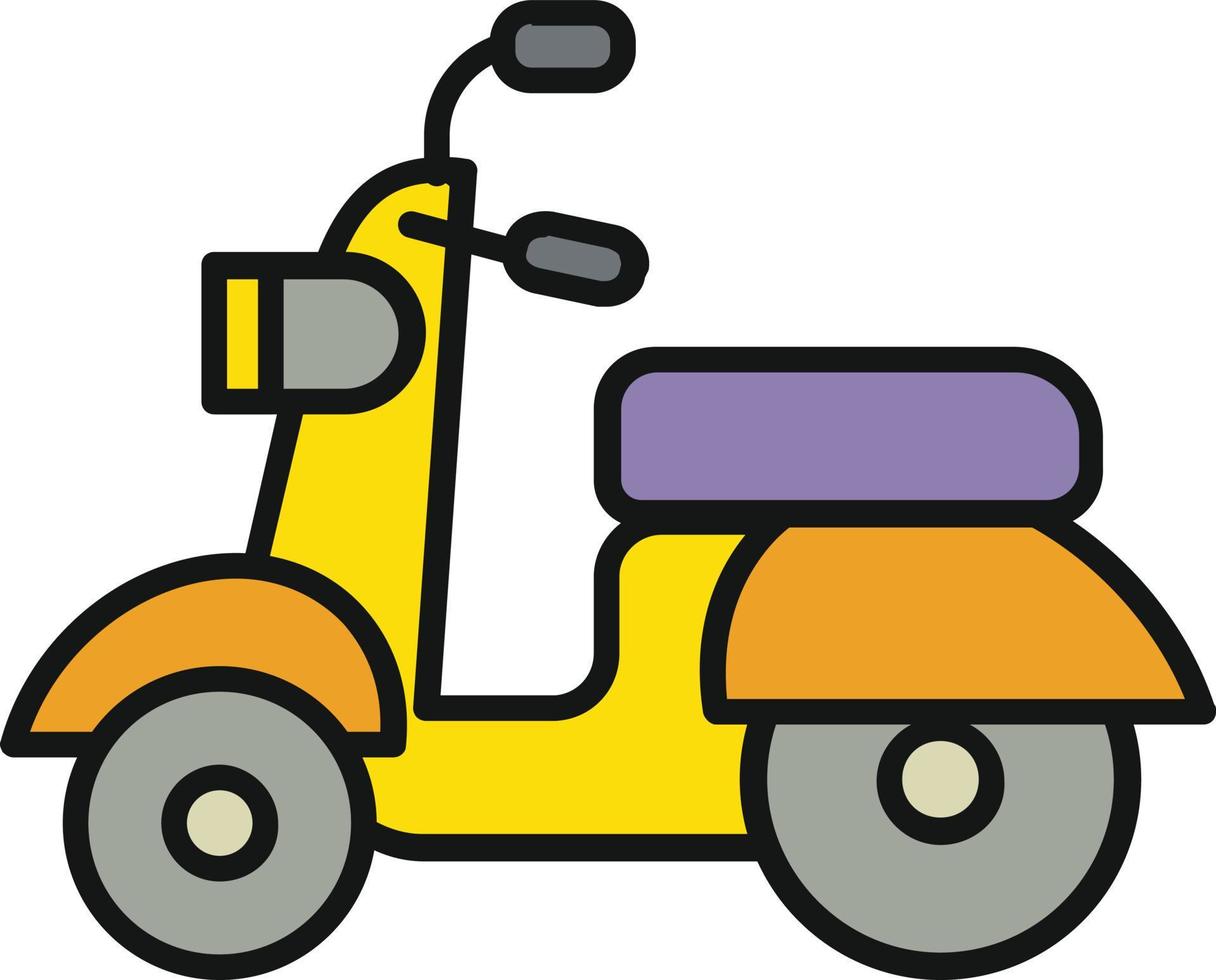 scooter scooter illustrazione vettore