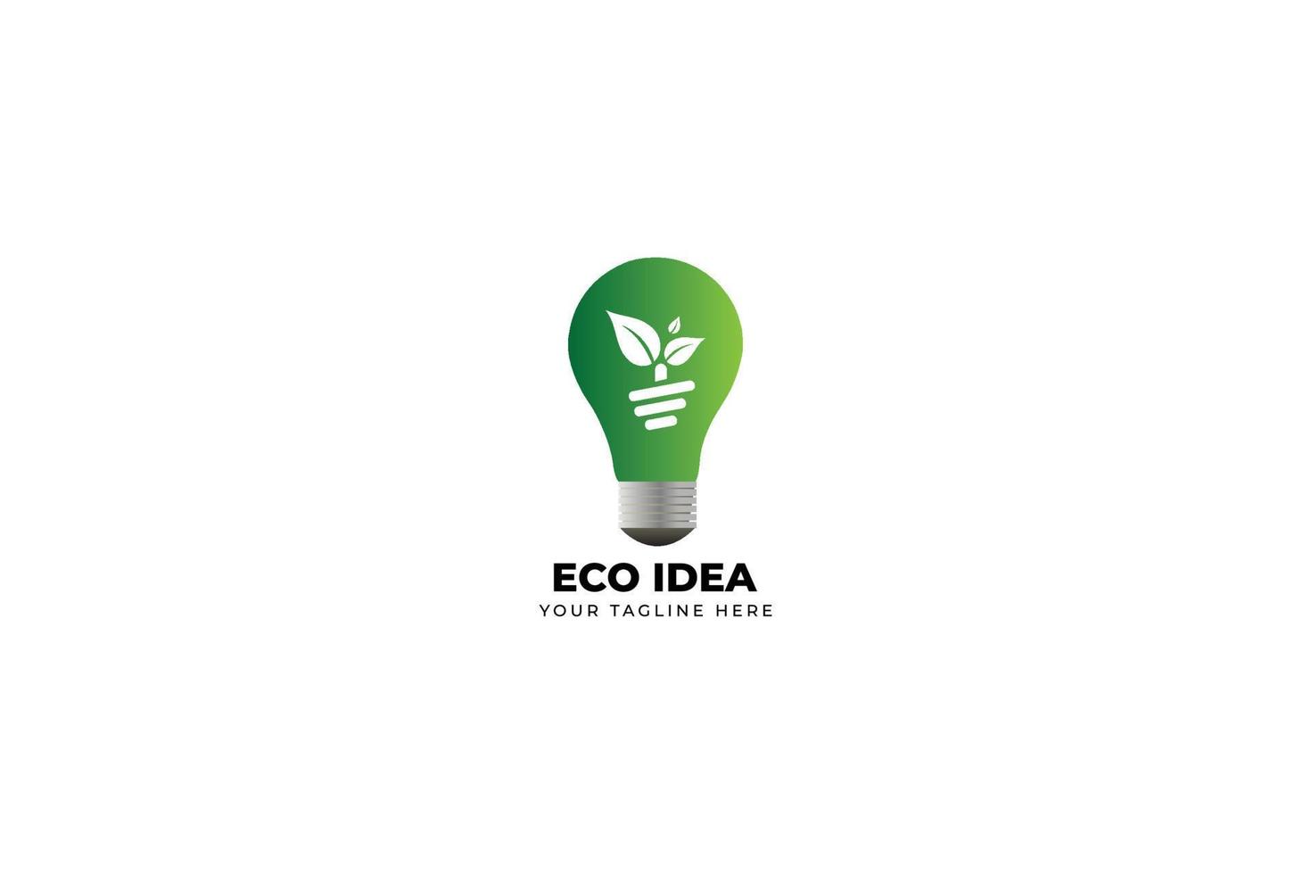 eco amichevole logo design illustrazione vettore