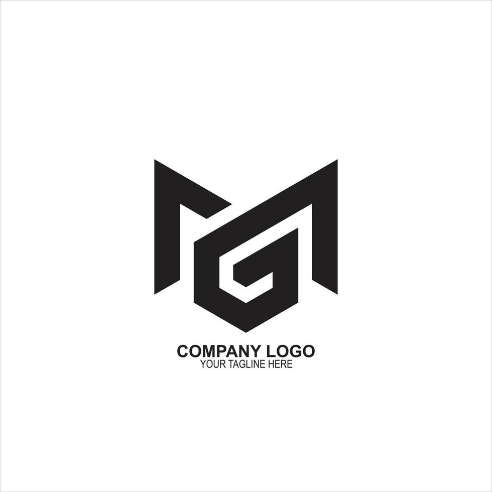 mg o gm logo design vettore modelli