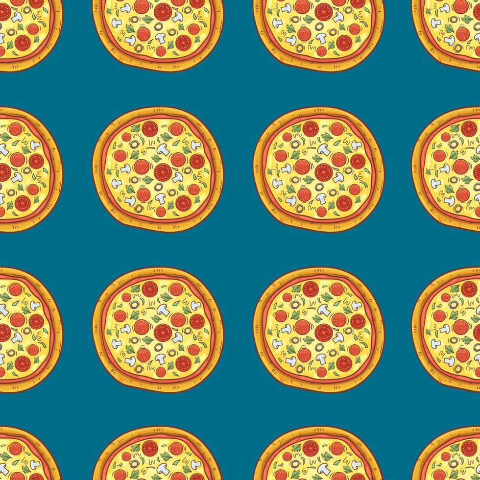 Pizza modello vettore design illustrazione