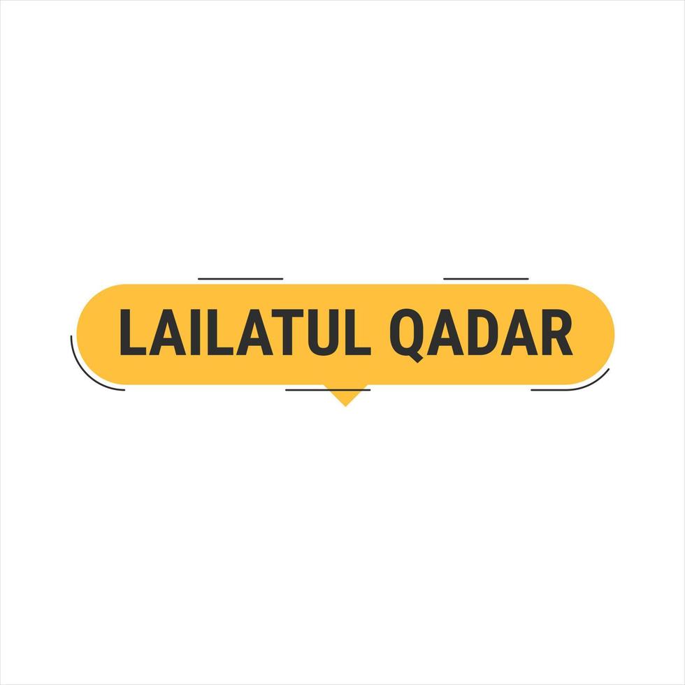 lailatul qadr arancia vettore chiamare bandiera con informazione su il notte di energia nel Ramadan