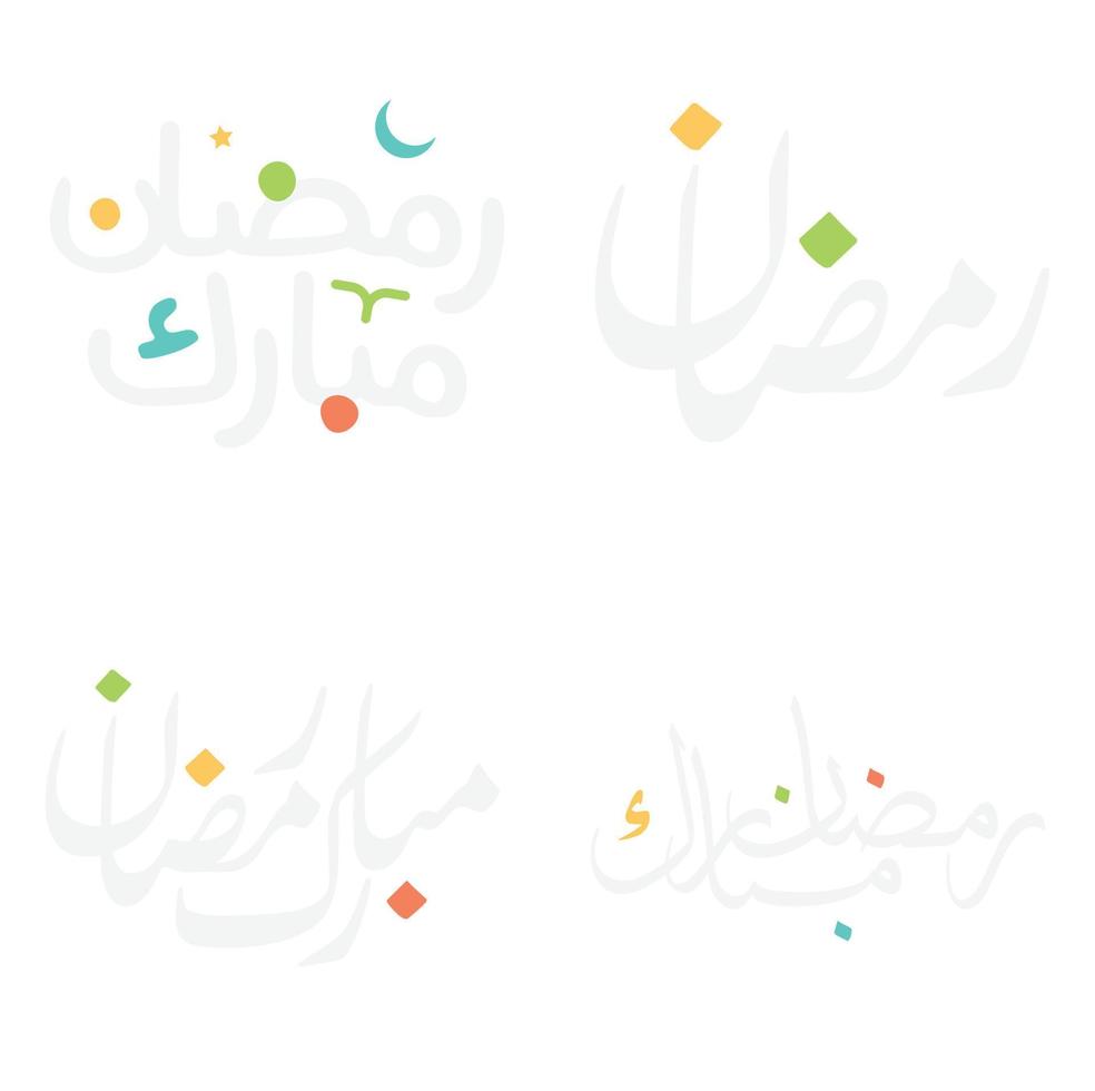 vettore design di Ramadan kareem Arabo calligrafia per musulmano saluti.