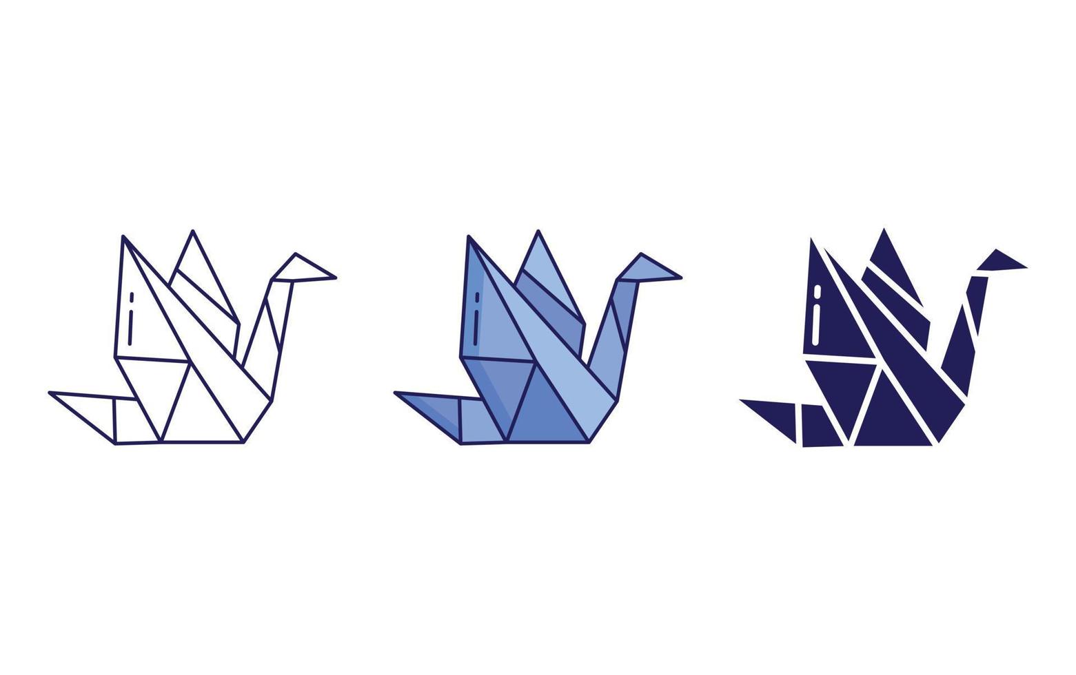 icona di vettore di origami