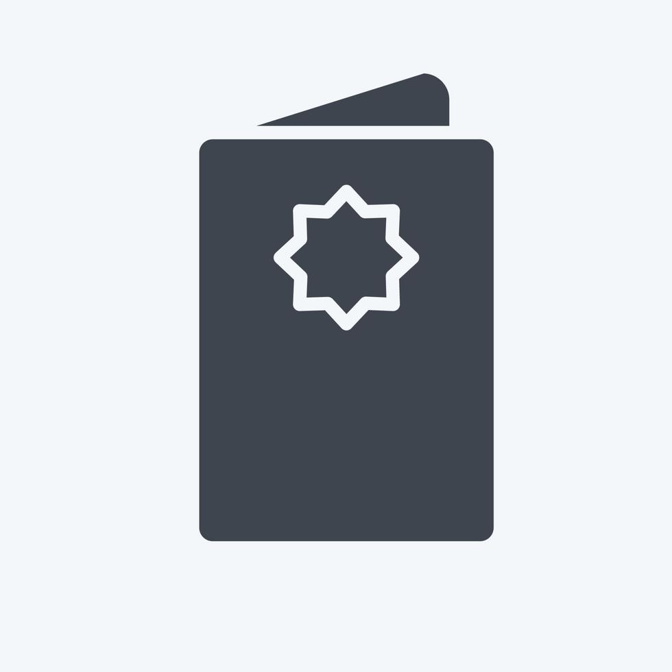 icona eid carta. relazionato per eid al adha simbolo. glifo stile. semplice design modificabile. semplice illustrazione vettore