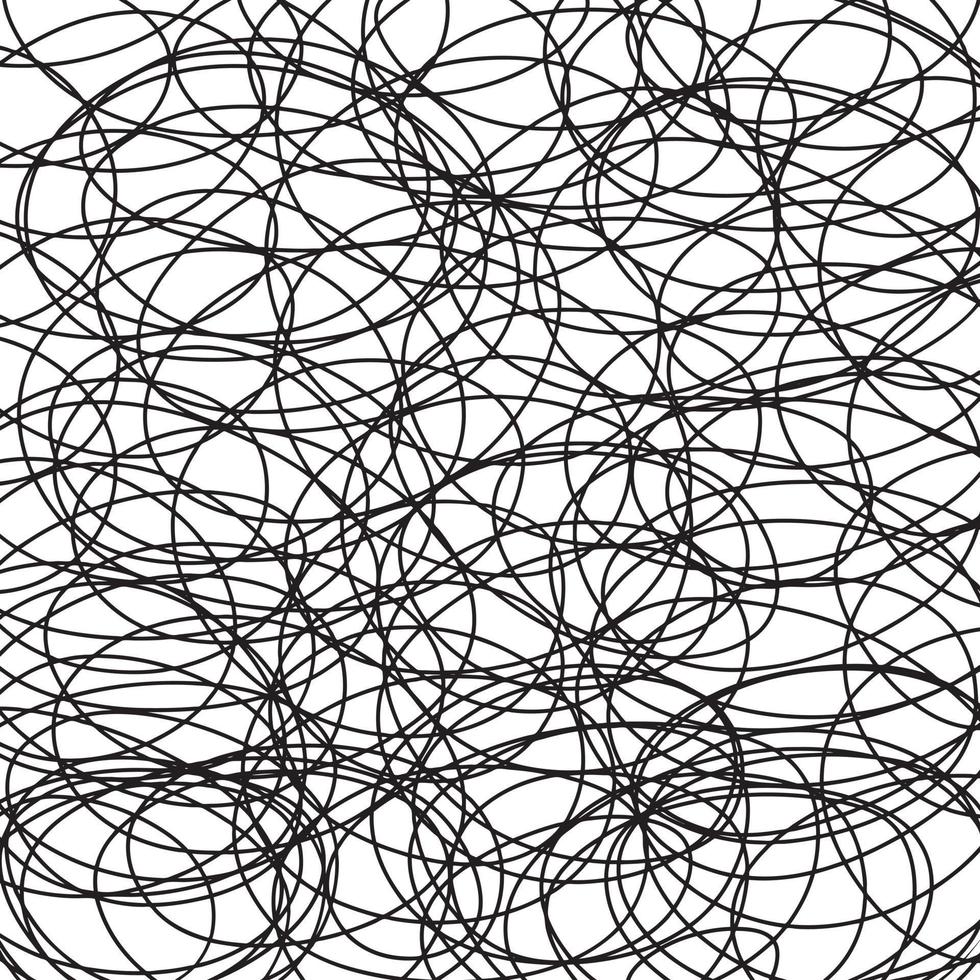 linea modello astratto con linee disegnate a mano. illustrazione vettoriale a strisce ondulate