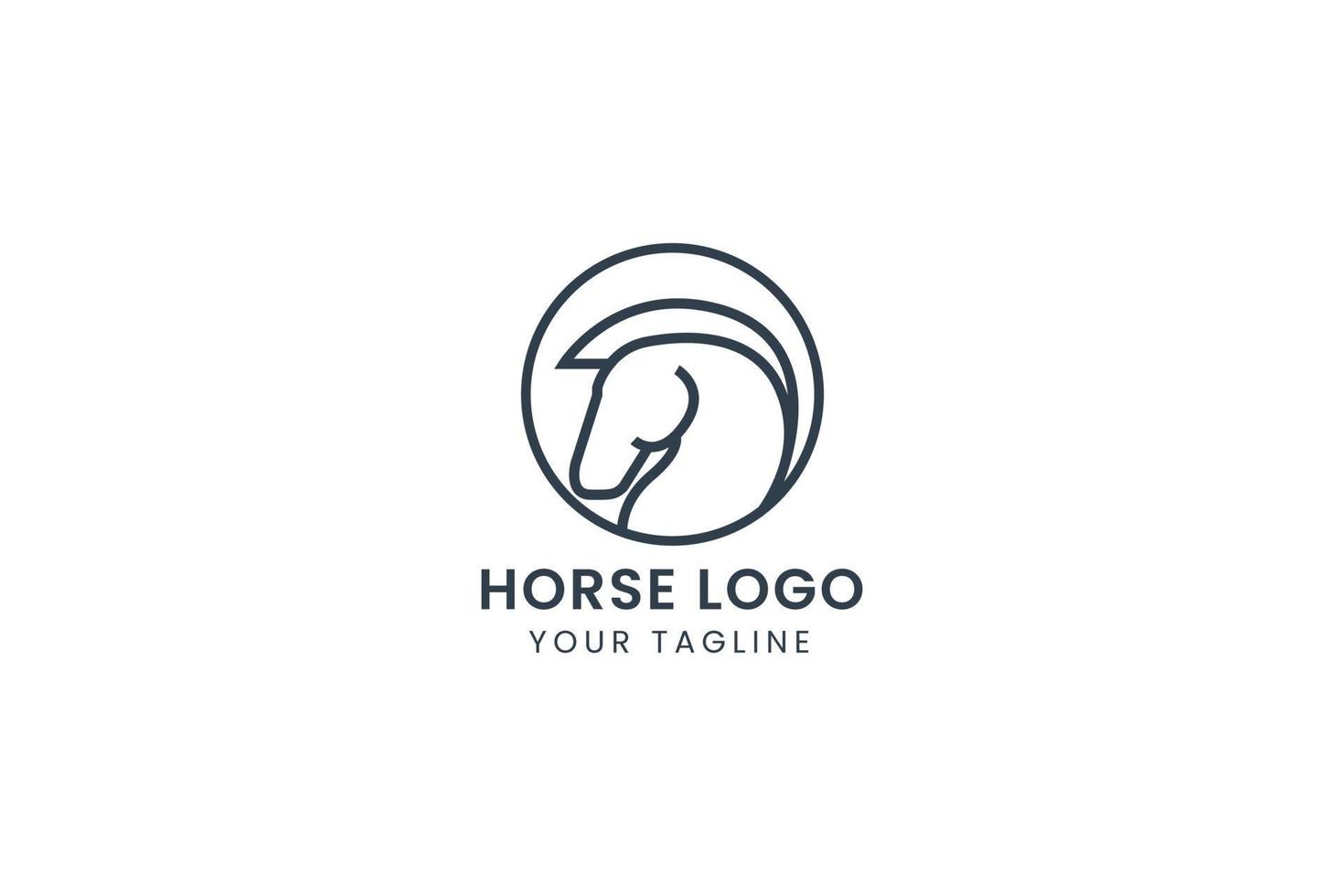 cavallo logo vettore icona illustrazione