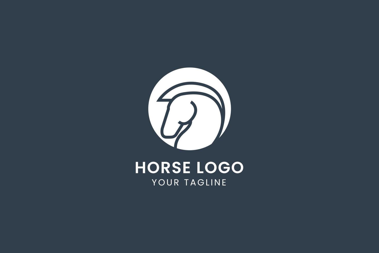 cavallo logo vettore icona illustrazione